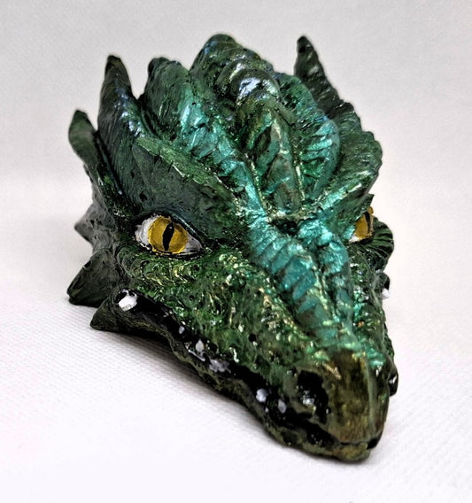 ✨🐉 Emerald Dragon Skull – klein, wild & voller Magie! 🐉✨