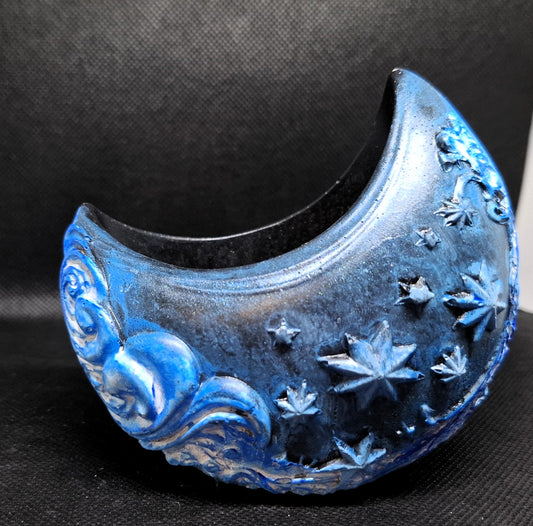 Mondschale „Sternennacht“ – handgegossen aus Beton