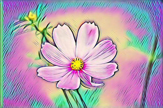 „Pop-Art Blume“ – Digitales Kunstwerk zum Download 🎨🌼